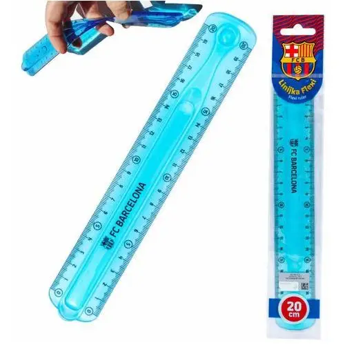 Linijka elastyczna szkolna 20cm FC Barcelona ASTRA