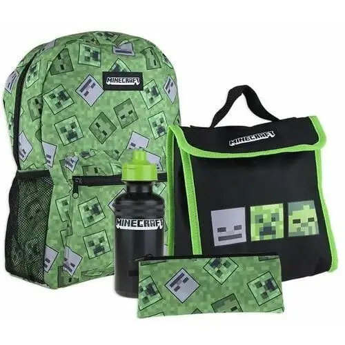 Minecraft, zestaw plecak + akcesoria, zielony Astra