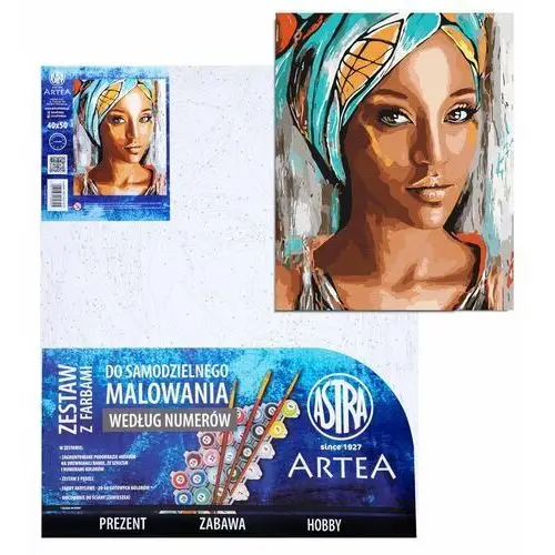 Astra Obraz malowanie po numerach 40x50cm afrykańska kobieta