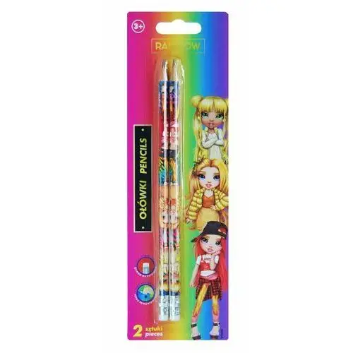 Ołówek Z Gumką Hb Rainbow High 2Szt Astra