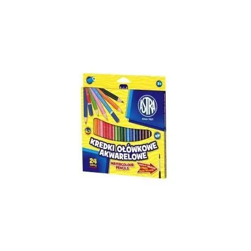 Astra papiernicze Astra kredki ołówkowe akwarelowe 24 kolorów