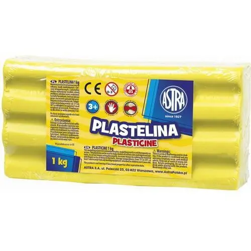 Astra Plastelina 1 kg cytrynowa