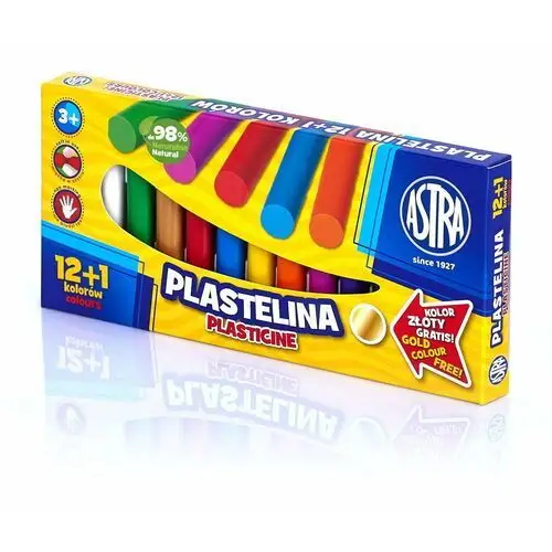 Plastelina Astra 13 kolorów - 12+1 kolor