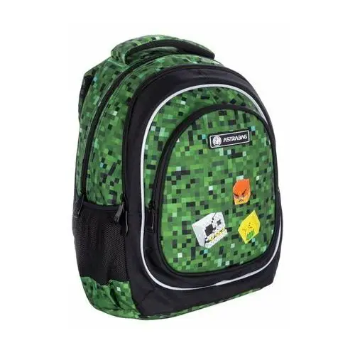 Plecak szkolny dla chłopca i dziewczynki ASTRABAG trzykomorowy, kolor zielony