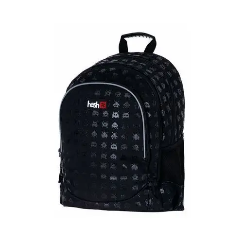 Plecak szkolny dla chłopca, Pacman, czarny, Hash