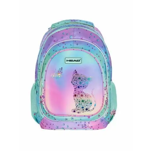 Plecak szkolny dla dziewczynki różnokolorowy Head trzykomorowy