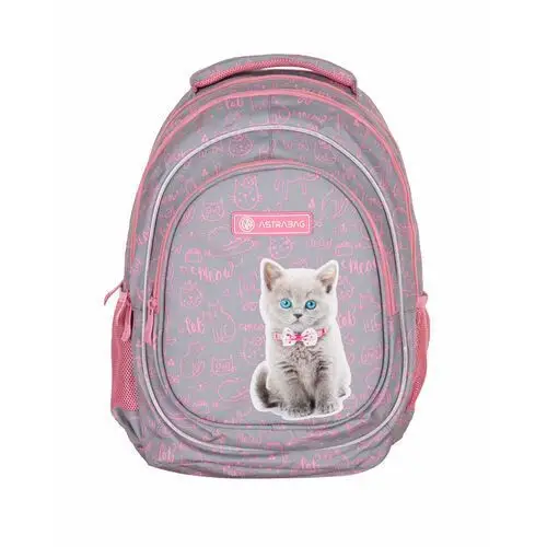 Plecak szkolny dla dziewczynki różowy ASTRABAG trzykomorowy