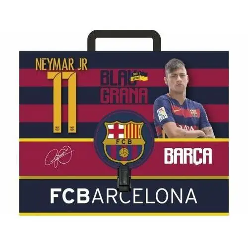 Teczka kartonowa z rączką, A4, FC Barcelona, mix wzorów