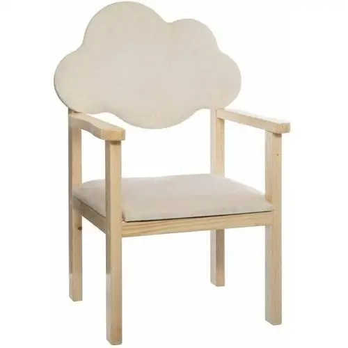 Atmosphera for kids Krzesło dziecięce chmurka, białe, 40x33x62 cm