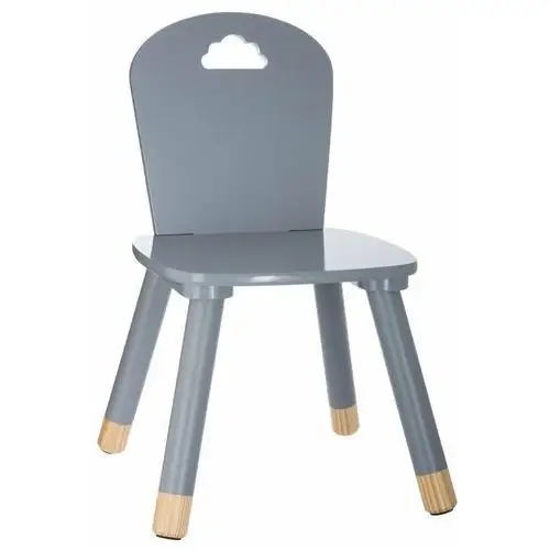 Krzesło dziecięce, DZIECIĘCY MEBEL - kolor szary, 50 x 28 x 28 cm