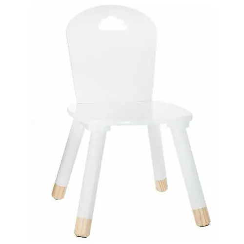 Atmosphera Krzesło dziecięce, dziecięcy mebel - kolor biały, 50 x 28 x 28 cm