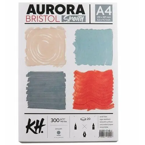 Aurora Blok bristol smooth 300g/m2 a4