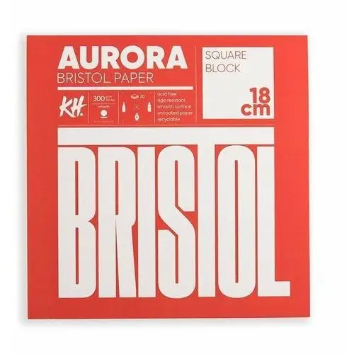 Blok do akwareli AURORA Bristol 300g/m2 18x18cm