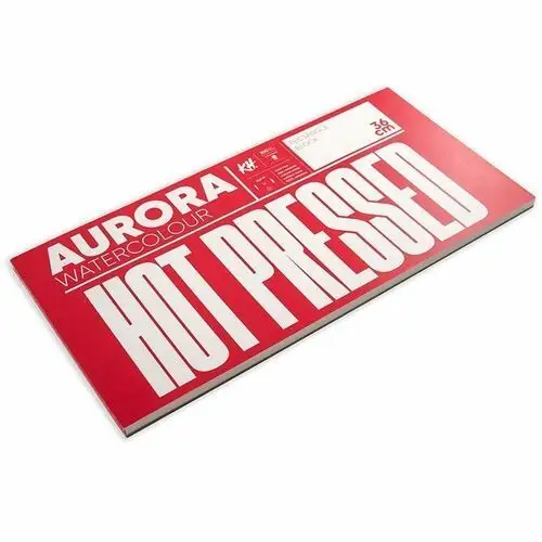 Blok do akwareli AURORA Hot pressed 300g/m2 18x36c