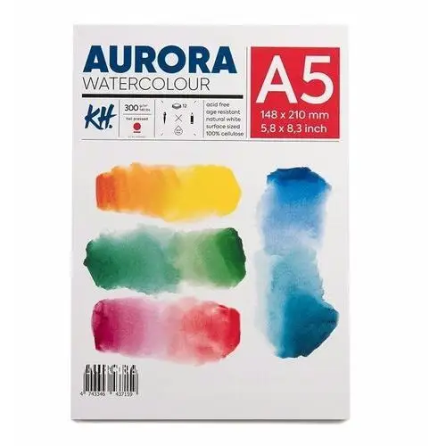 Aurora Blok do akwareli hot pressed 300g/m2 a5