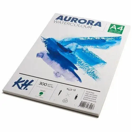 Aurora Blok do akwareli rough 300g/m2 a4 klejony