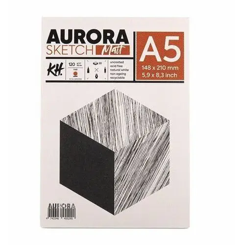 Blok do szkicu sketch matt 120g/m2 a5 klejo Aurora