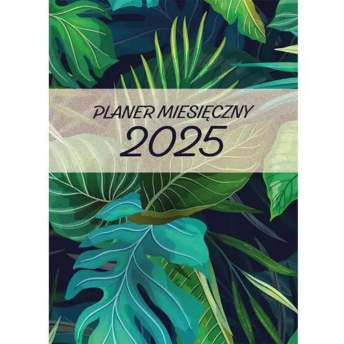 Planer 2025, miesięczny, duży, 1Liście