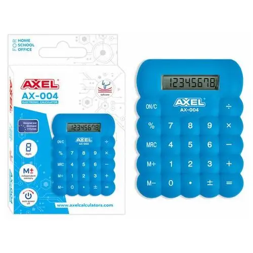 Kalkulator Ax-004 Niebieski Silikonowy Axel 457667
