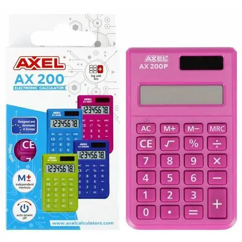 Axel , kalkulator ax-200 różowy