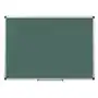 Zielona ceramiczna tablica szkolna do pisania na ścianę, magnetyczna, 1800 x 1200 mm B2b partner Sklep