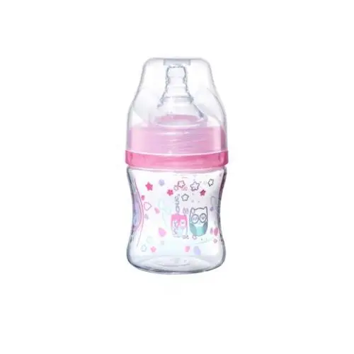 Babyono butelka antykolkowa szerokootworowa 120 ml różowa