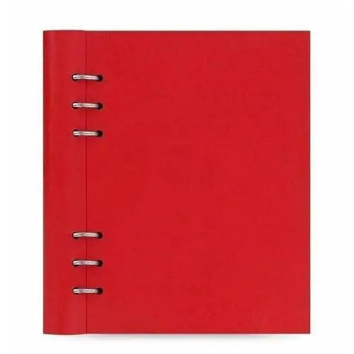 Bagażownia Clipbook filofax classic a5, notatnik i terminarze bez dat, czerwona okładka