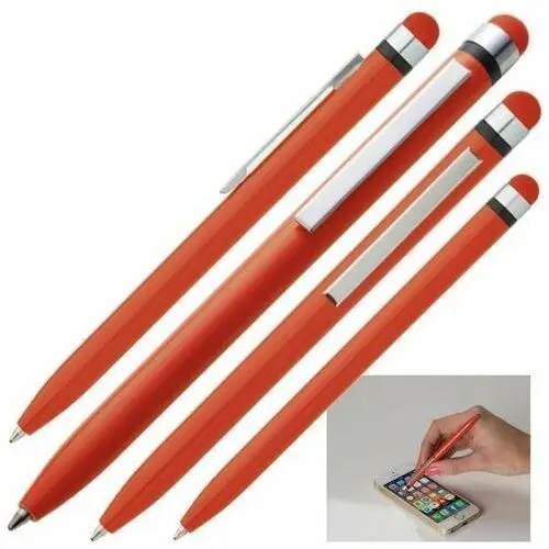Basic Długopis plastikowy touch pen nottingham, czerwony