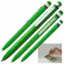 Długopis plastikowy touch pen NOTTINGHAM, zielony, kolor zielony Sklep