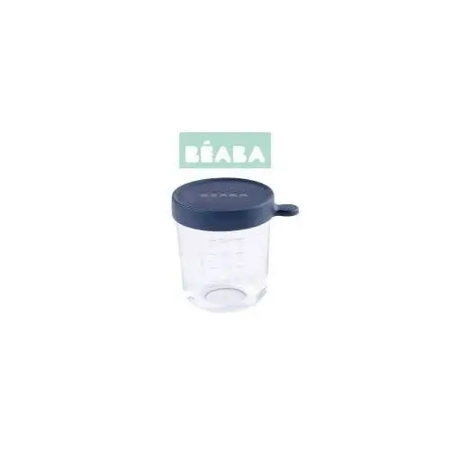 Pojemnik słoiczek szklany z hermetycznym zamknięciem dark blue 250 ml Beaba