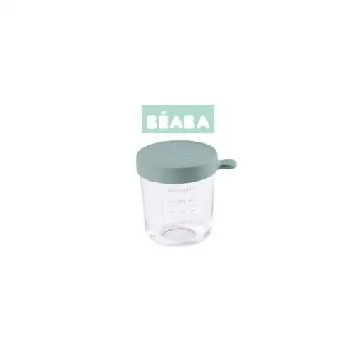 Beaba pojemnik słoiczek szklany z hermetycznym zamknięciem eucalyptus green 250 ml
