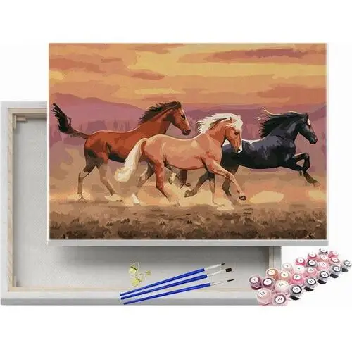 Galopujące konie - malowanie po numerach Beliart