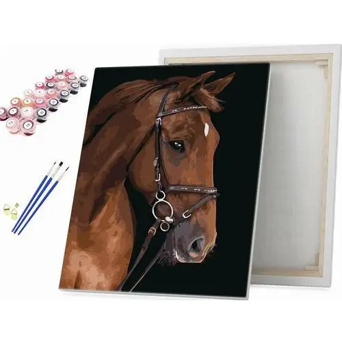 Gniady koń - Malowanie po numerach