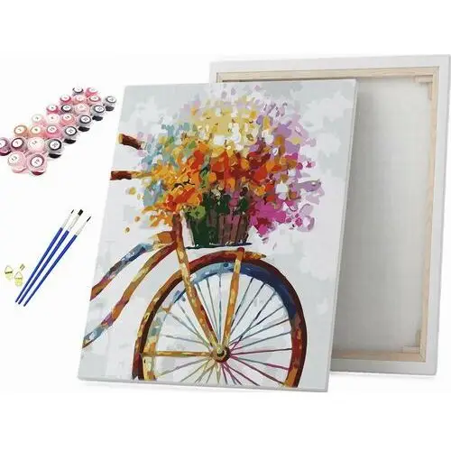 Beliart Kwiaty na rowerze - malowanie po numerach