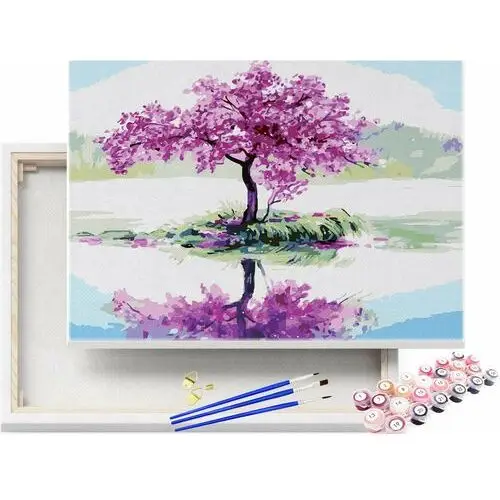 Beliart Kwitnąca wiśnia sakura - malowanie po numerach