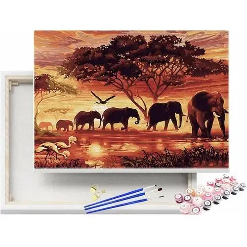 Beliart Malowanie po numerach afrykański pejzaż 40x50cm