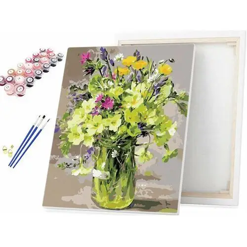 Beliart Malowanie po numerach bukiet kwiatów polnych 40x50