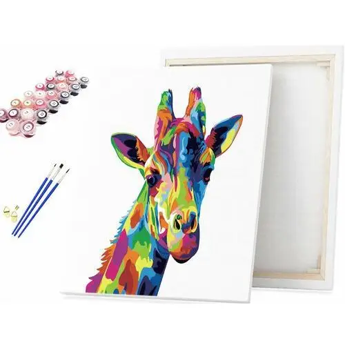 Malowanie po numerach Kolorowa Żyrafa 40x50cm / beliart