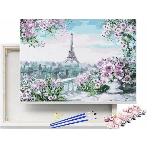Beliart Malowanie po numerach paryskie róże - wieża eiffla