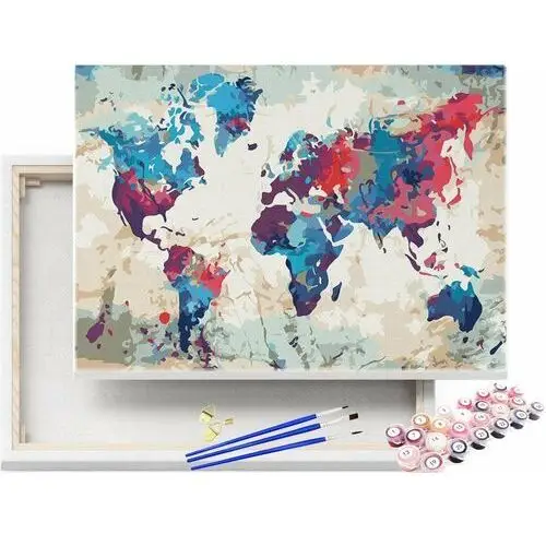 Beliart Malowanie po numerach stara mapa świata antyczna