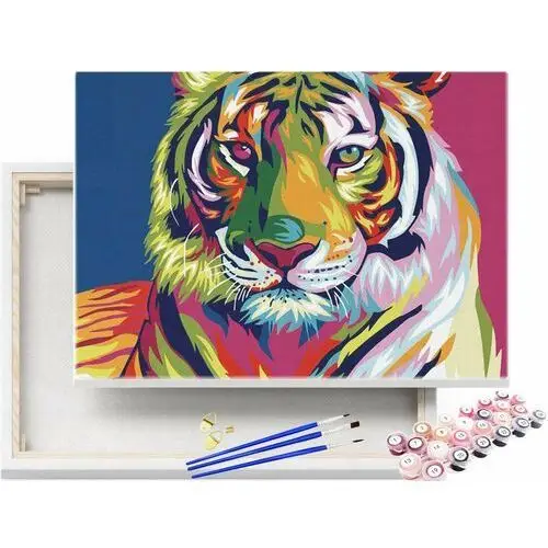Malowanie po numerach Tygrys 40x50 Krosno malarski / beliart