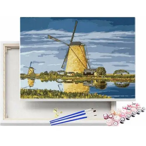 Malowanie po numerach Wiatrak Holenderski 40x50cm / beliart