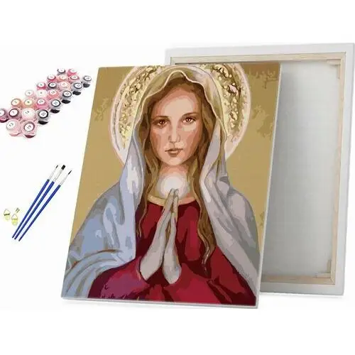 Beliart Maryja panna - matka boża - malowanie po numerach