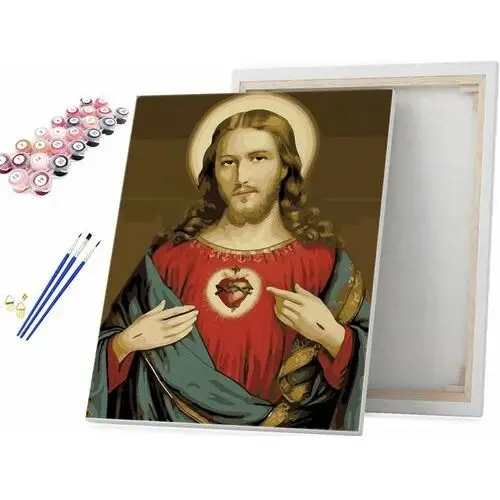 Najświętsze Serce Jezusa - Malowanie po numerach