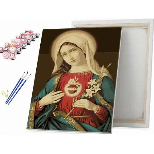 Niepokalane Serce Maryi - Malowanie po numerach