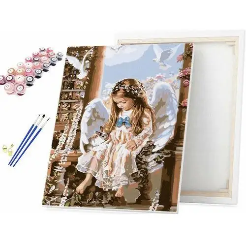 Beliart Obraz do malowania po numerach dziewczynka aniołek