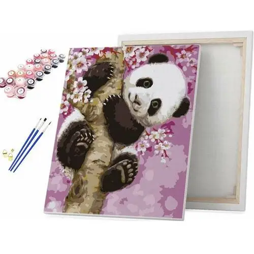 Słodka panda - Malowanie po numerach