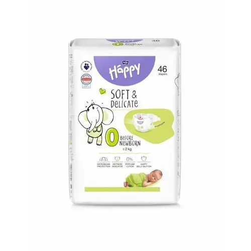 Bella Happy Pieluchy Soft & Delicate Before Newborn do 2 kg 46 sztuk