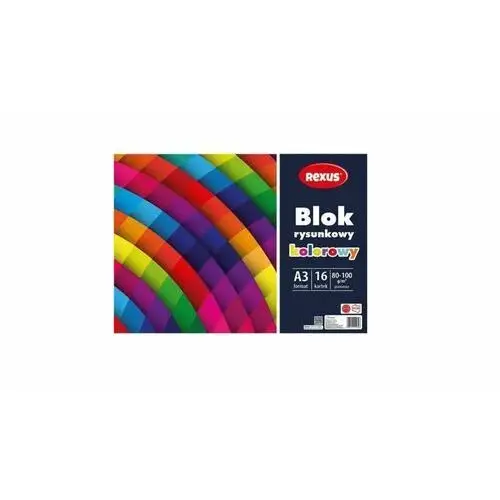 Blok Rysunkowy Kolorowy A3 16 Kartek 80-100 G/M2 Blok Szkolny Rexus Blok Dla Dzieci Beniamin