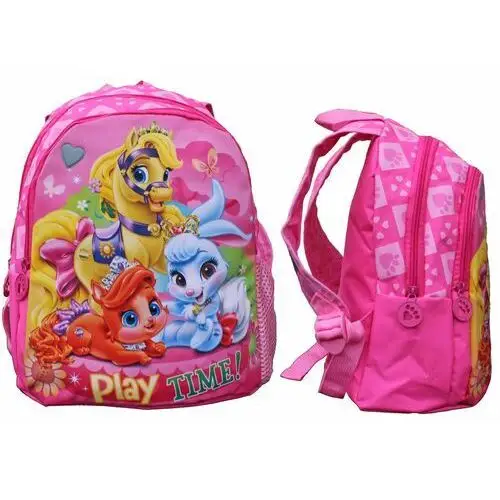Plecak dla przedszkolaka dla dziewczynki różowy Beniamin dwukomorowy